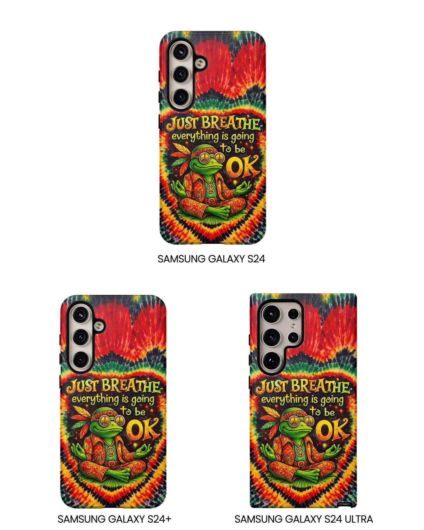 JUST BREATHE FROG SWIRL PHONE CASE  - KMTM2304262