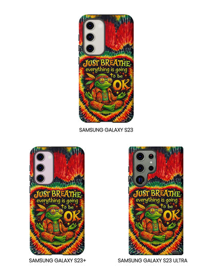 JUST BREATHE FROG SWIRL PHONE CASE  - KMTM2304262