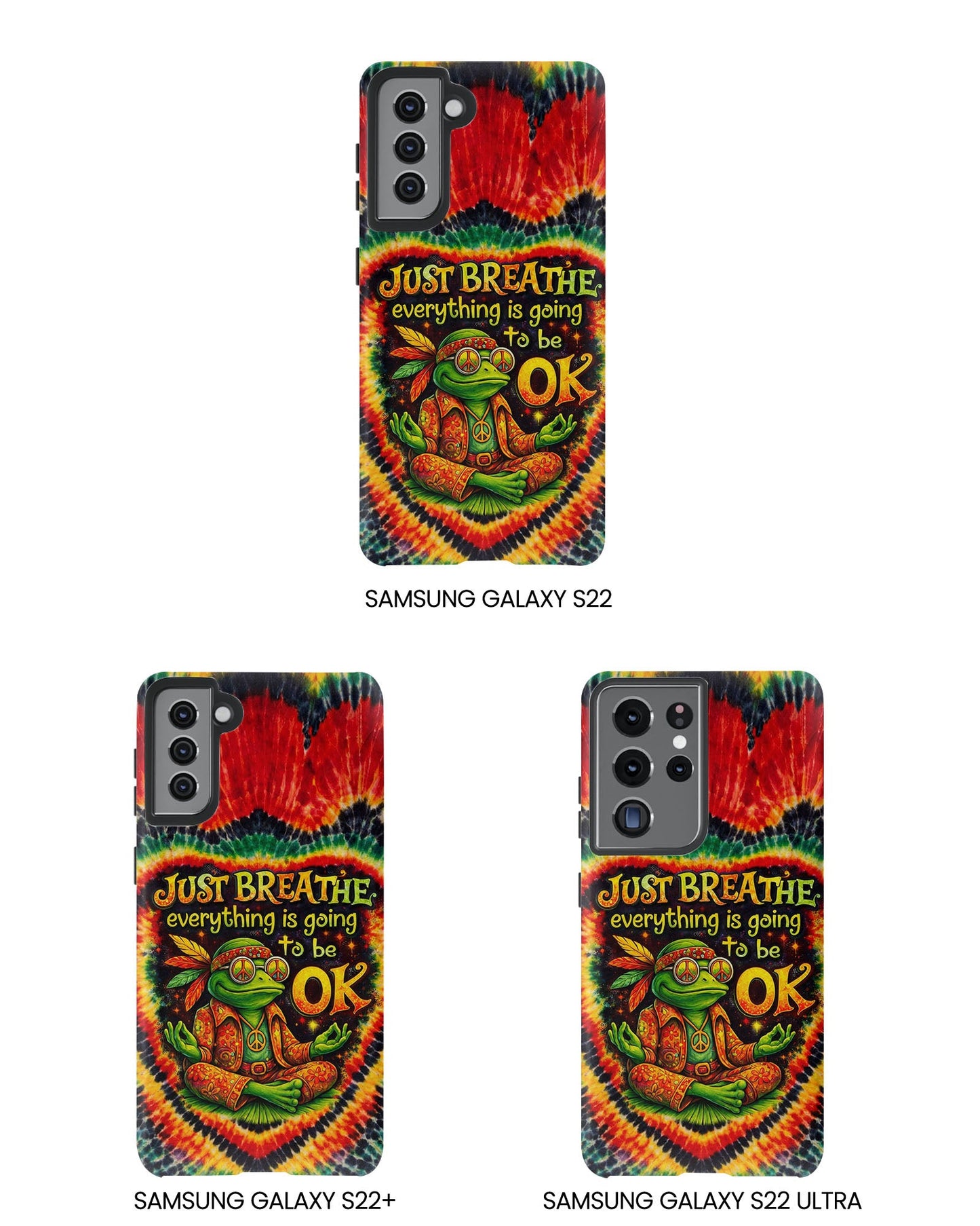 JUST BREATHE FROG SWIRL PHONE CASE  - KMTM2304262