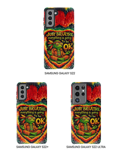 JUST BREATHE FROG SWIRL PHONE CASE  - KMTM2304262