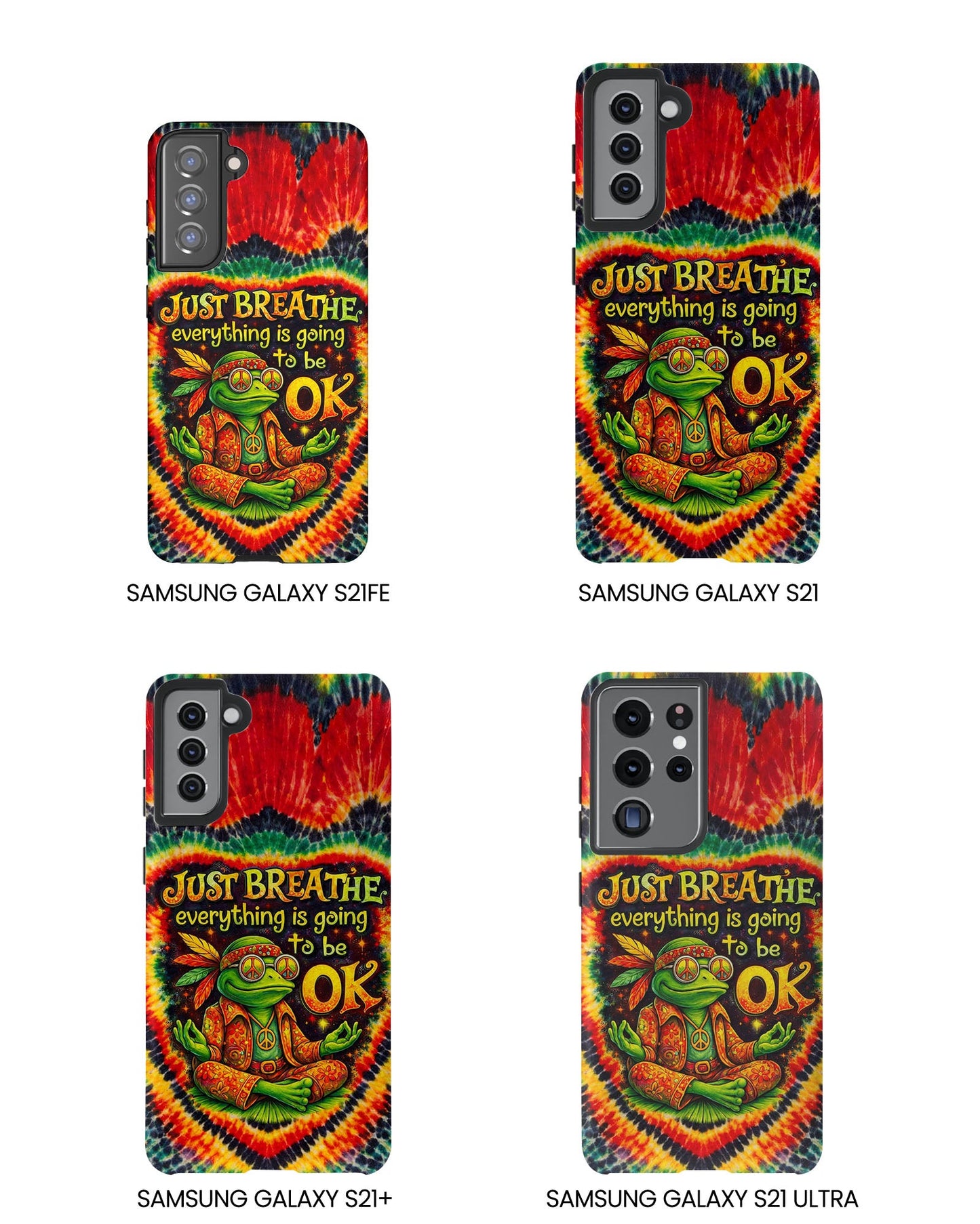 JUST BREATHE FROG SWIRL PHONE CASE  - KMTM2304262