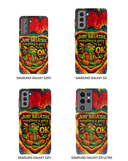 JUST BREATHE FROG SWIRL PHONE CASE  - KMTM2304262