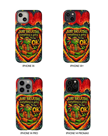 JUST BREATHE FROG SWIRL PHONE CASE  - KMTM2304262