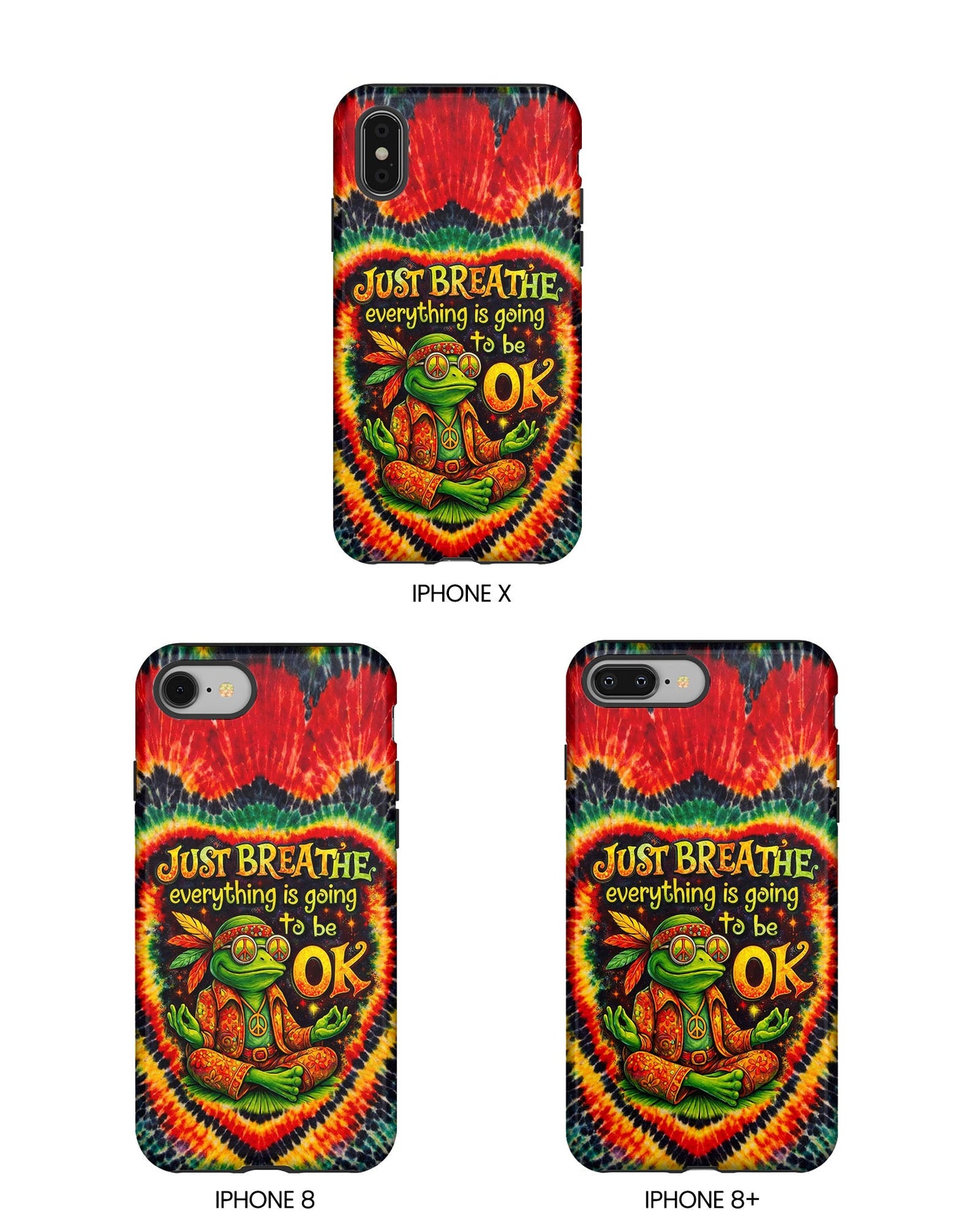 JUST BREATHE FROG SWIRL PHONE CASE  - KMTM2304262