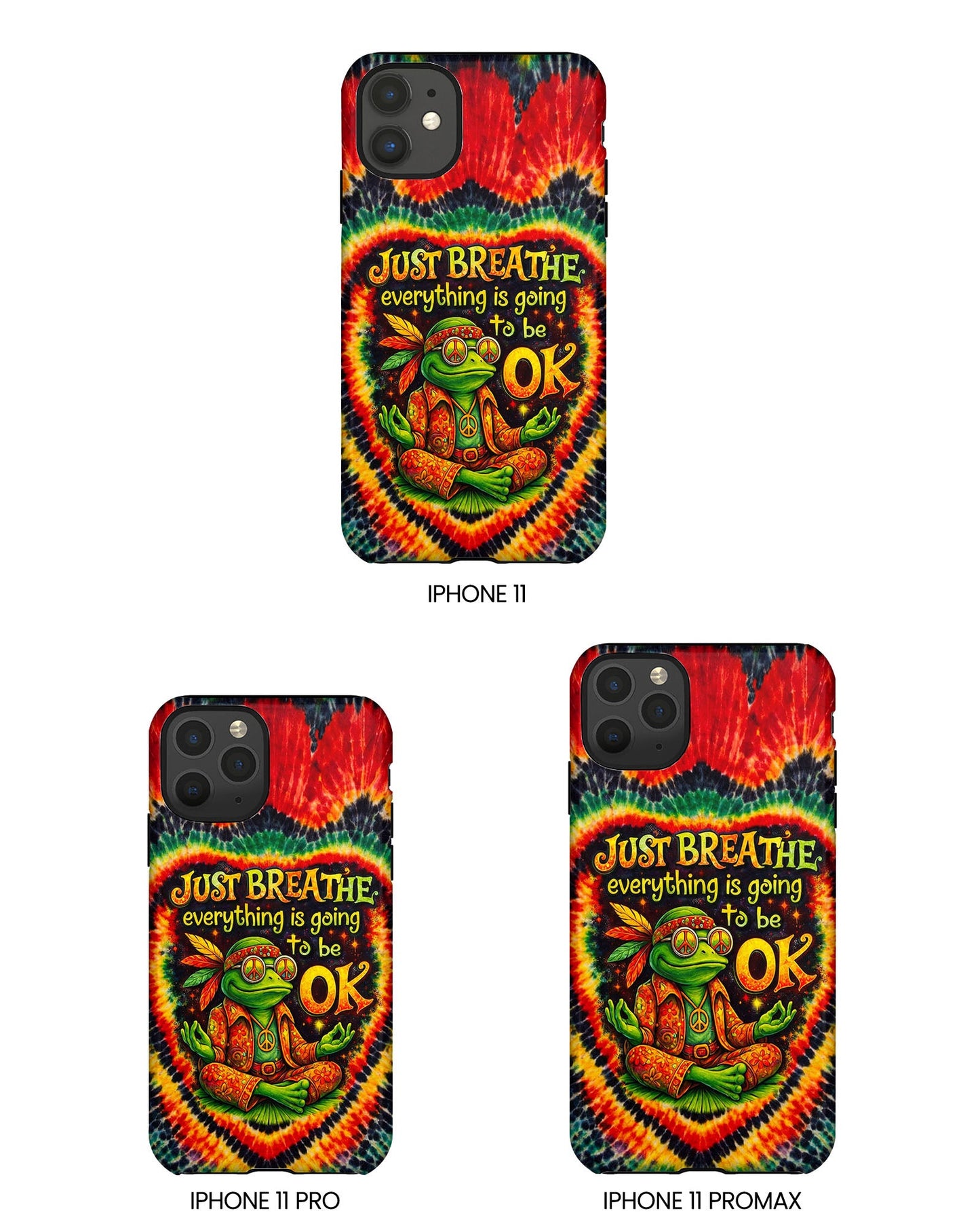 JUST BREATHE FROG SWIRL PHONE CASE  - KMTM2304262
