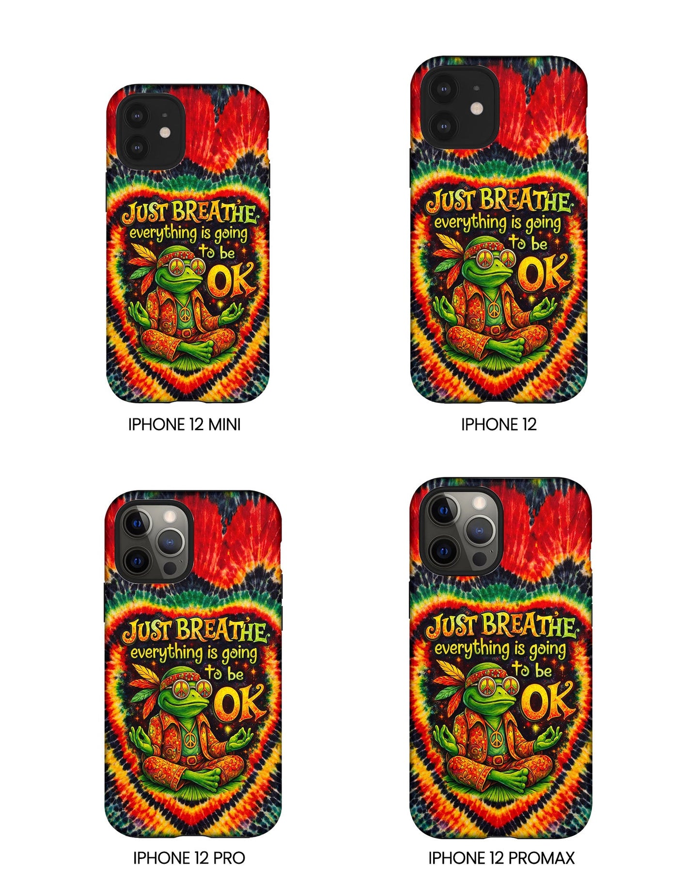 JUST BREATHE FROG SWIRL PHONE CASE  - KMTM2304262