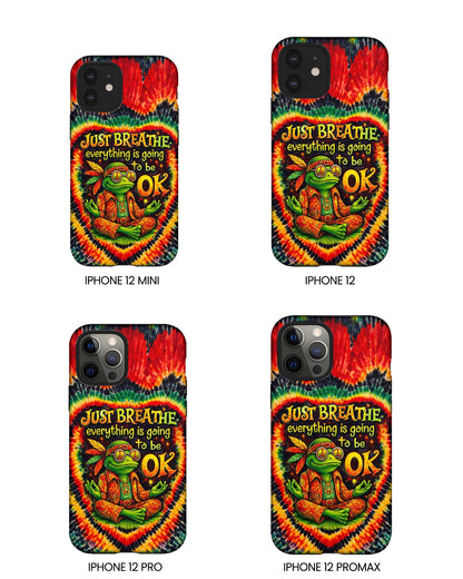 JUST BREATHE FROG SWIRL PHONE CASE  - KMTM2304262