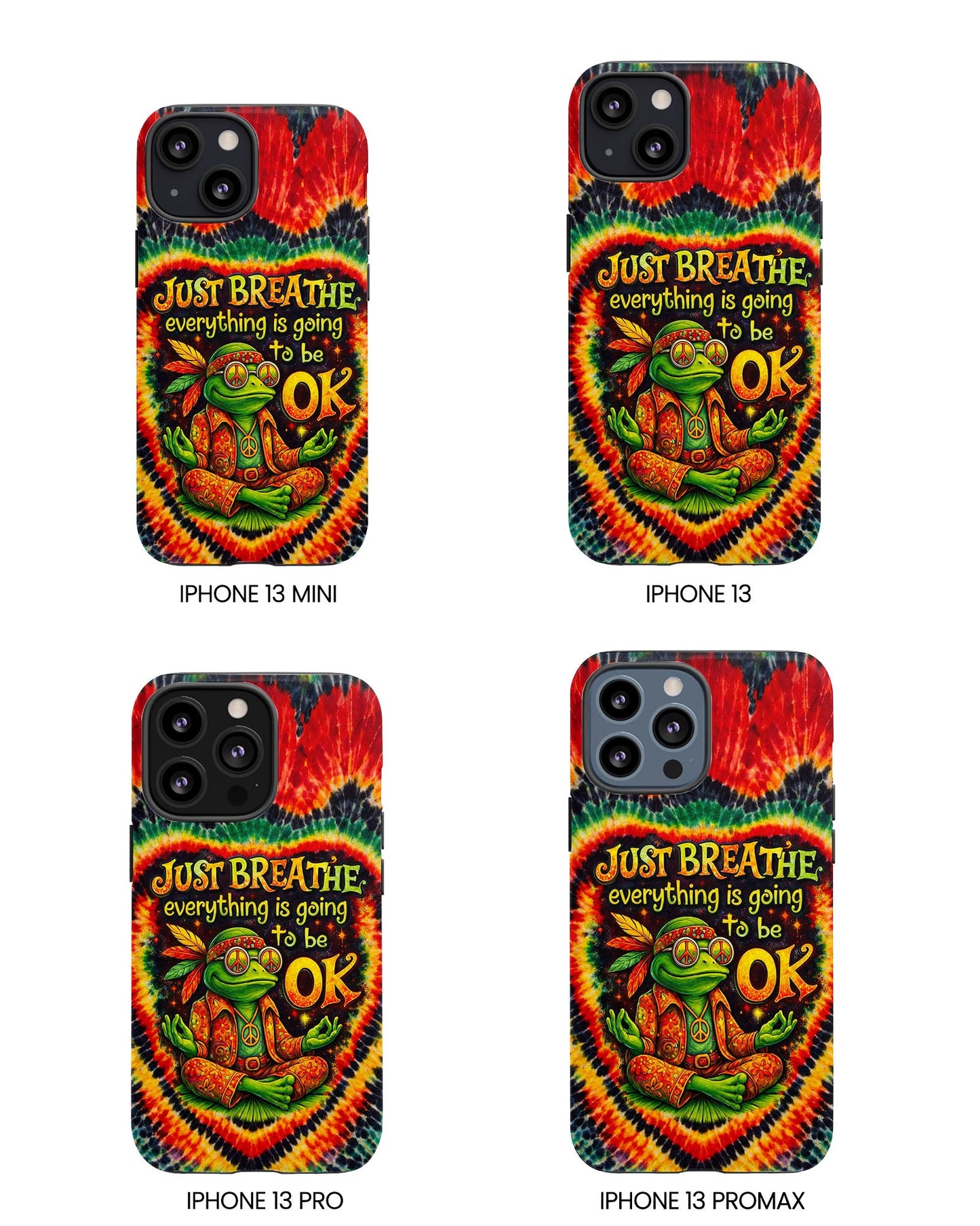 JUST BREATHE FROG SWIRL PHONE CASE  - KMTM2304262