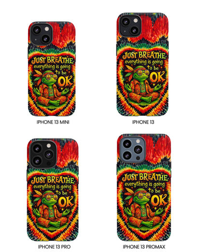 JUST BREATHE FROG SWIRL PHONE CASE  - KMTM2304262