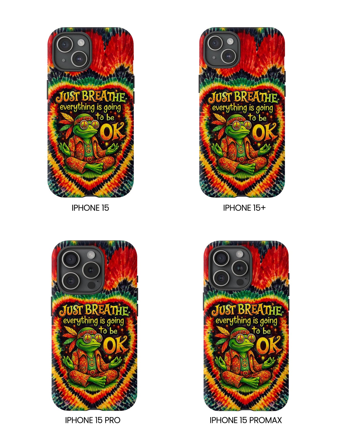 JUST BREATHE FROG SWIRL PHONE CASE  - KMTM2304262