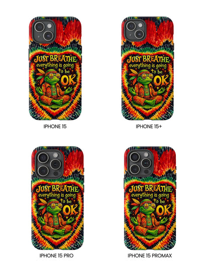 JUST BREATHE FROG SWIRL PHONE CASE  - KMTM2304262