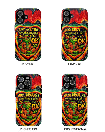 JUST BREATHE FROG SWIRL PHONE CASE  - KMTM2304262