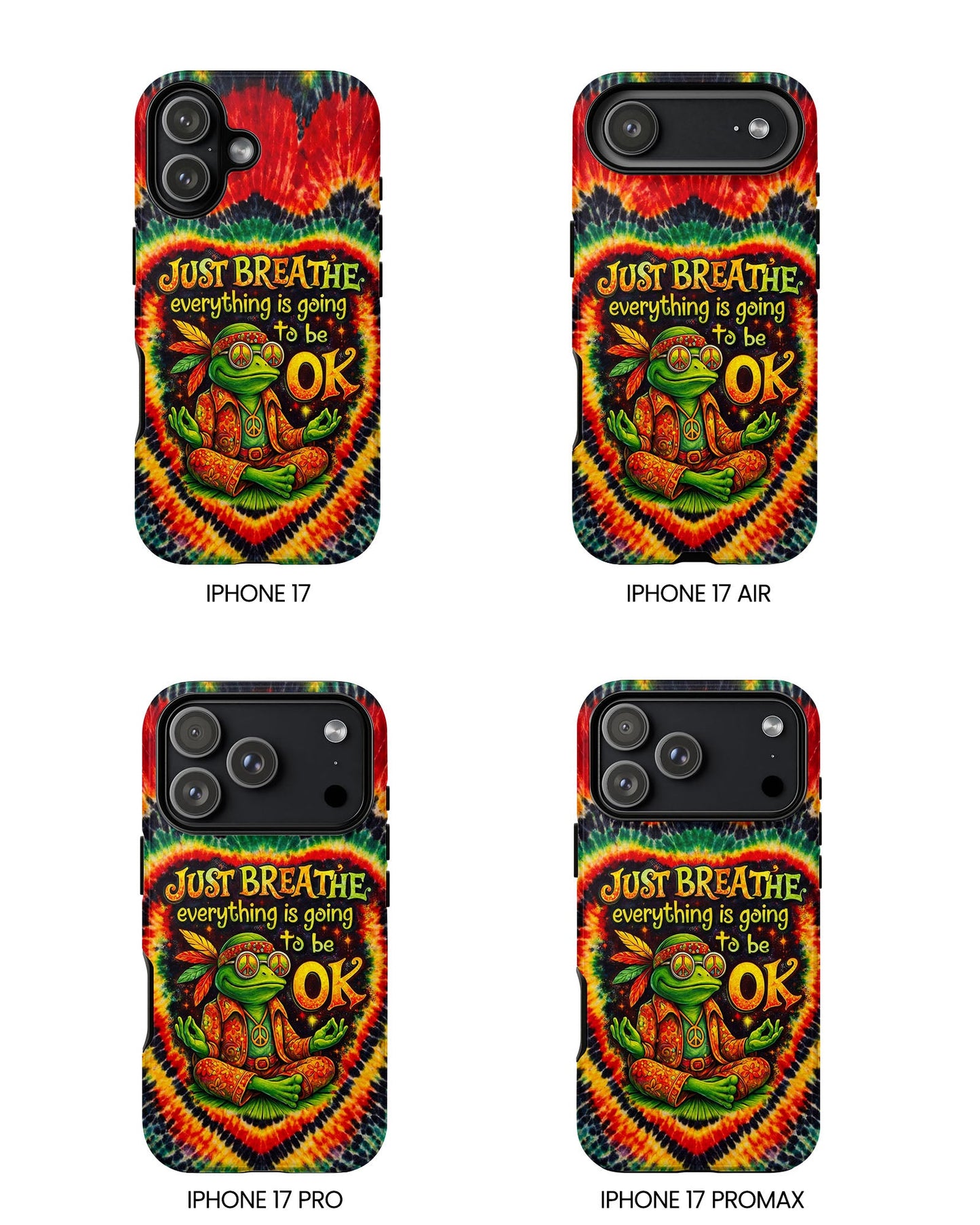 JUST BREATHE FROG SWIRL PHONE CASE  - KMTM2304262