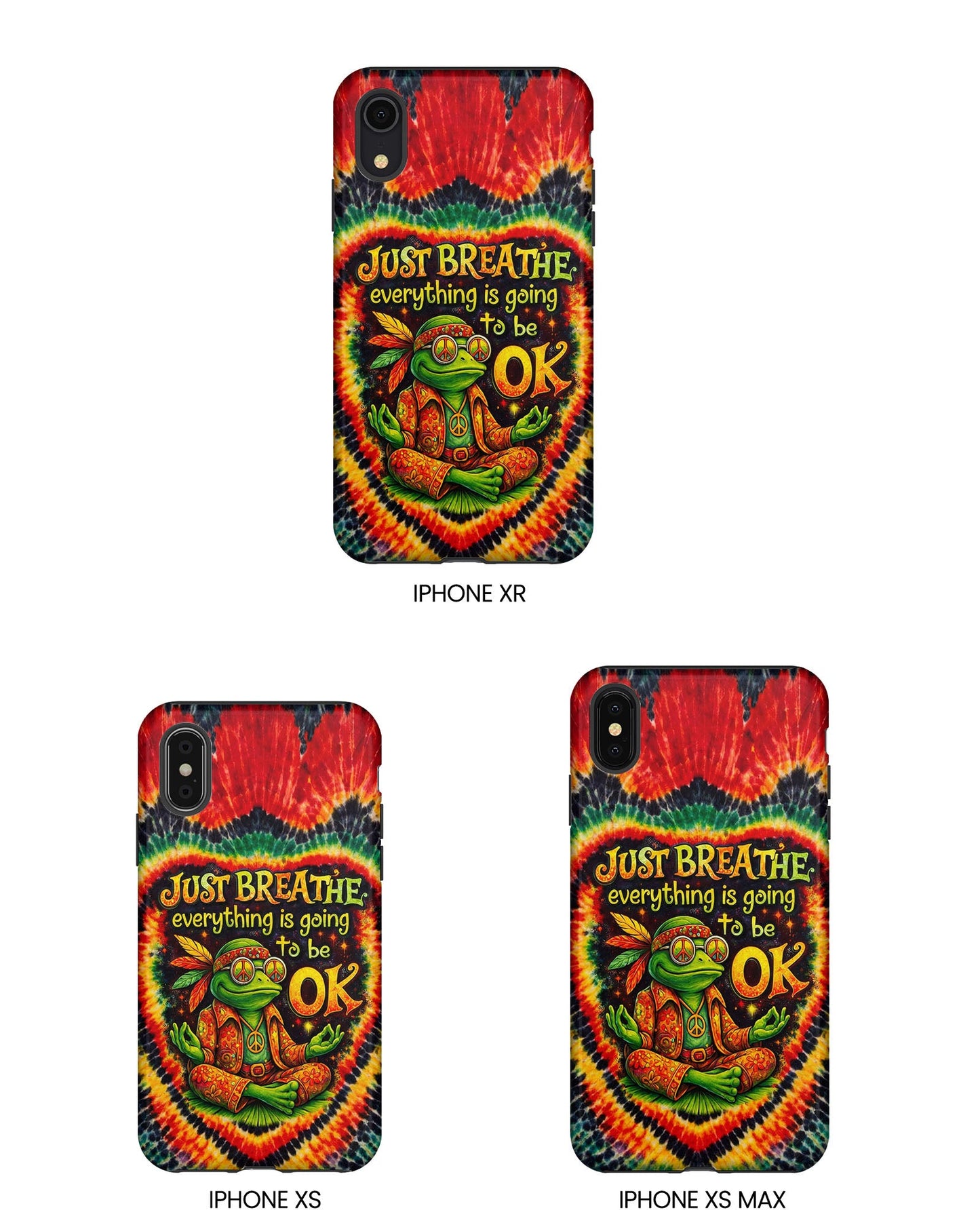 JUST BREATHE FROG SWIRL PHONE CASE  - KMTM2304262