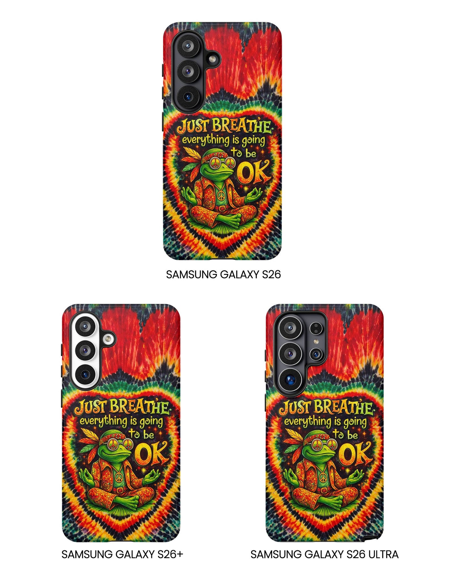 JUST BREATHE FROG SWIRL PHONE CASE  - KMTM2304262