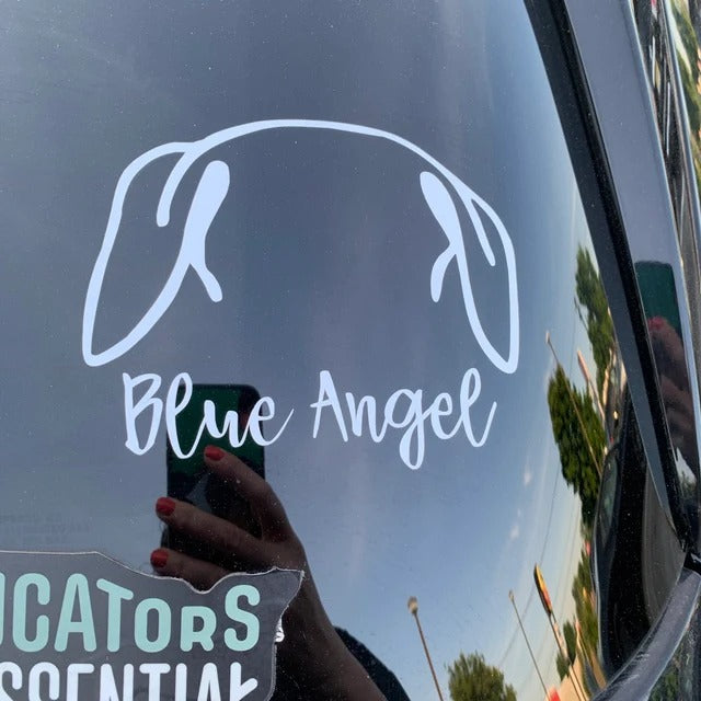 Customize Dog Ears Sticker With Name