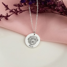 Load image into Gallery viewer, Custom Personalized Pet Portrait Name Necklaces
