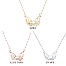 Load image into Gallery viewer, Personalised Dog Breed Ears Cat Breed Ears Necklace with Name
