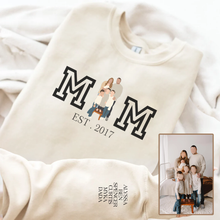 Load image into Gallery viewer, Mother&#39;s Day Personalized Printed Family Photo Hoodie Sweatshirt T-Shirt
