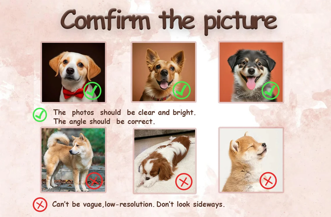 Personalized Pet Floral Wreath Embroidery Ornament | Custom Dog Portrait Hoop | Christmas Tree Decoration