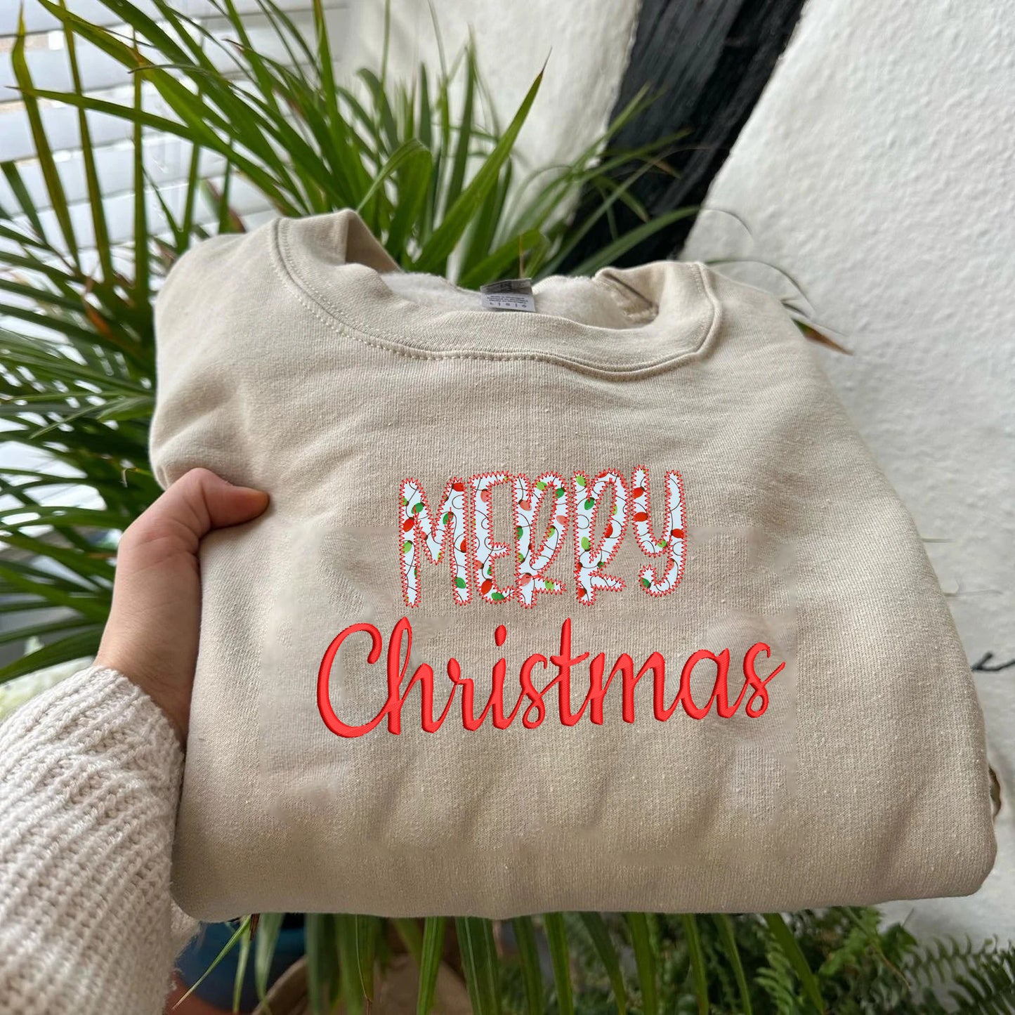 Merry Christmas Custom Embroidered T-Shirt Hoodie Sweatshirt