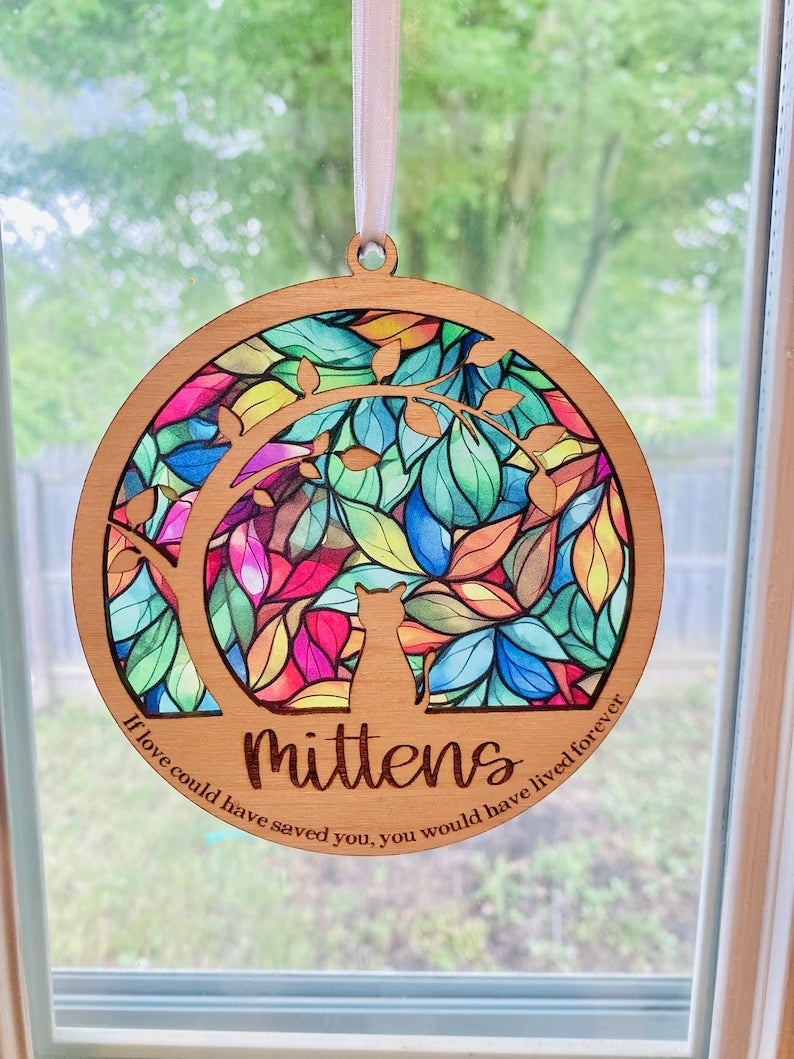 Personalized Pet Dog Cat Sun Catcher