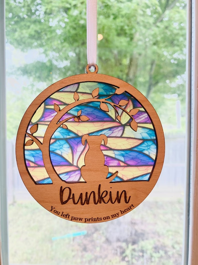 Personalized Pet Dog Cat Sun Catcher