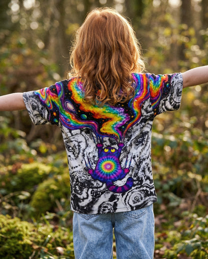 SCRATCHING CAT GALAXY KIDS ALL OVER PRINT - KMTM1006262