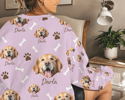 Personalized Pet Dog Cat Photo And Name Custom Sweatshirt