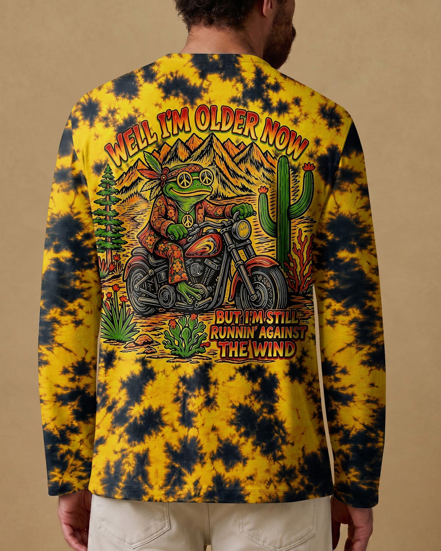 WELL I'M OLDER NOW HIPPIE FROG ALL OVER PRINT - RI2606261