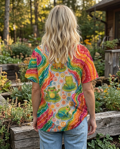 PEACEFUL FROG RAINBOW RIVER ALL OVER PRINT - KMTM1806262