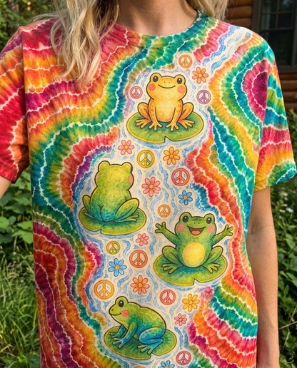 PEACEFUL FROG RAINBOW RIVER ALL OVER PRINT - KMTM1806262