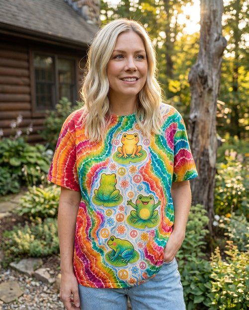 PEACEFUL FROG RAINBOW RIVER ALL OVER PRINT - KMTM1806262