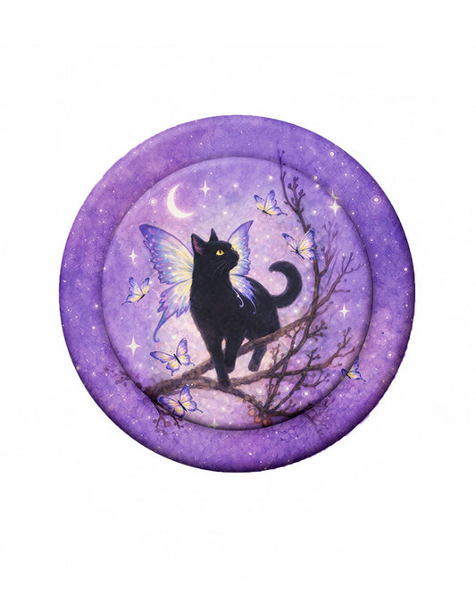 I BELIEVE THERE ARE ANGELS AMONG US BLACK CAT MAGSAFE PHONE GRIP - TLNO2605262