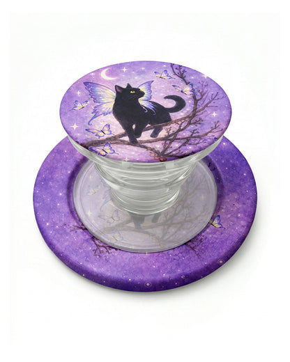 I BELIEVE THERE ARE ANGELS AMONG US BLACK CAT MAGSAFE PHONE GRIP - TLNO2605262