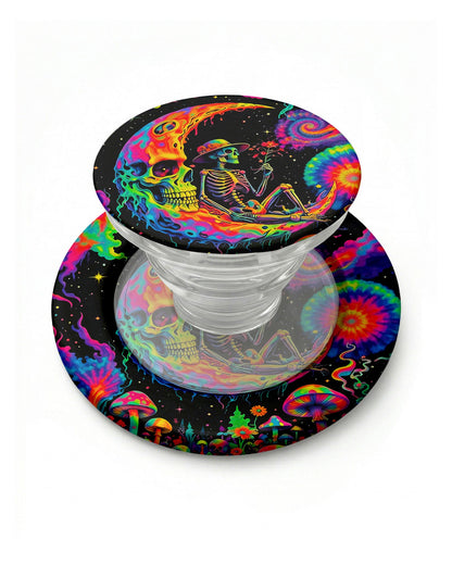 HIPPIE SKULL PSYCHEDELIC MAGSAFE PHONE GRIP - TLNO2904262