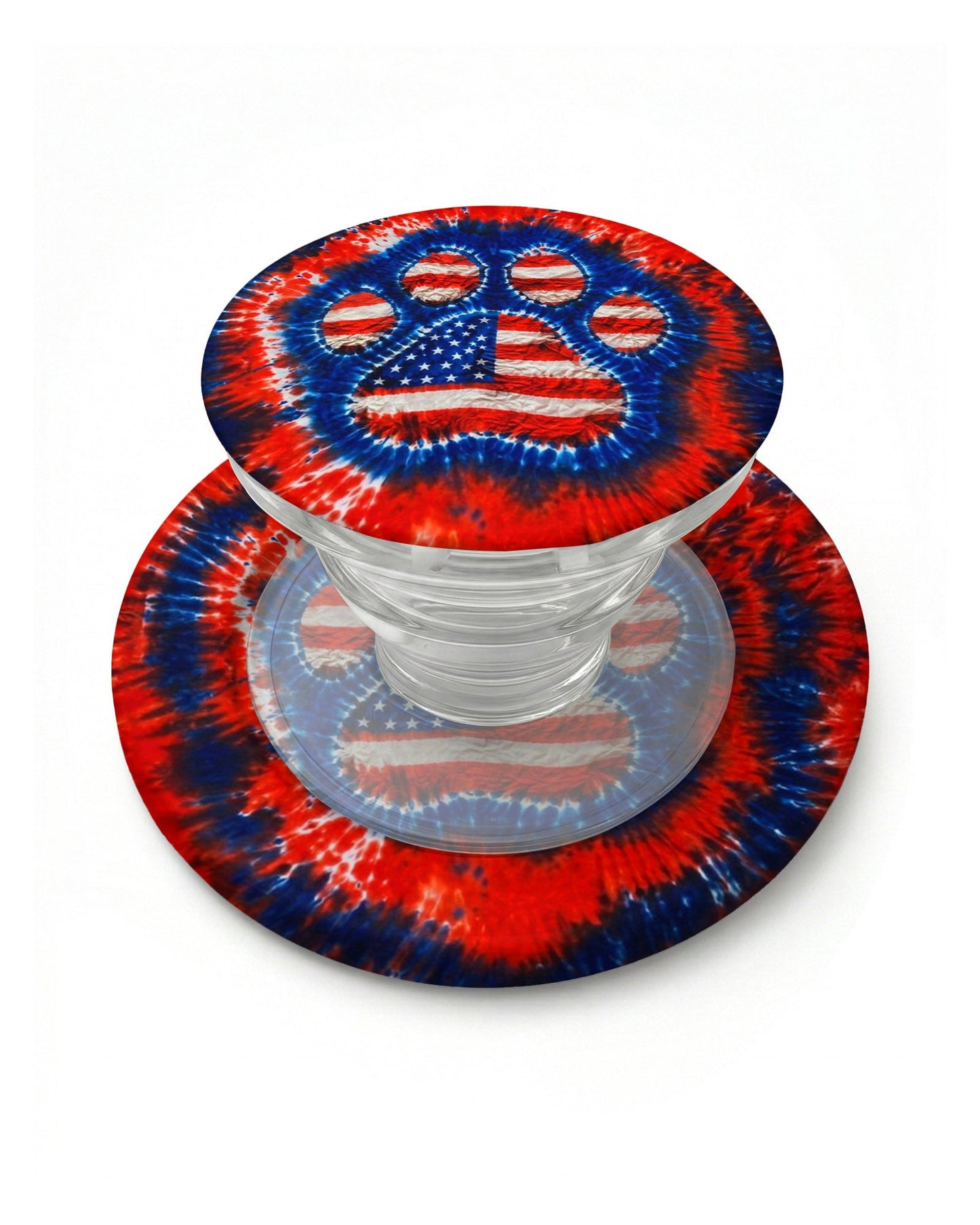MAGSAFE PHONE GRIPPAW PRINT RED WHITE & BLUE MAGSAFE PHONE GRIP - TLHN0405264