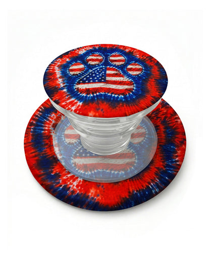 MAGSAFE PHONE GRIPPAW PRINT RED WHITE & BLUE MAGSAFE PHONE GRIP - TLHN0405264