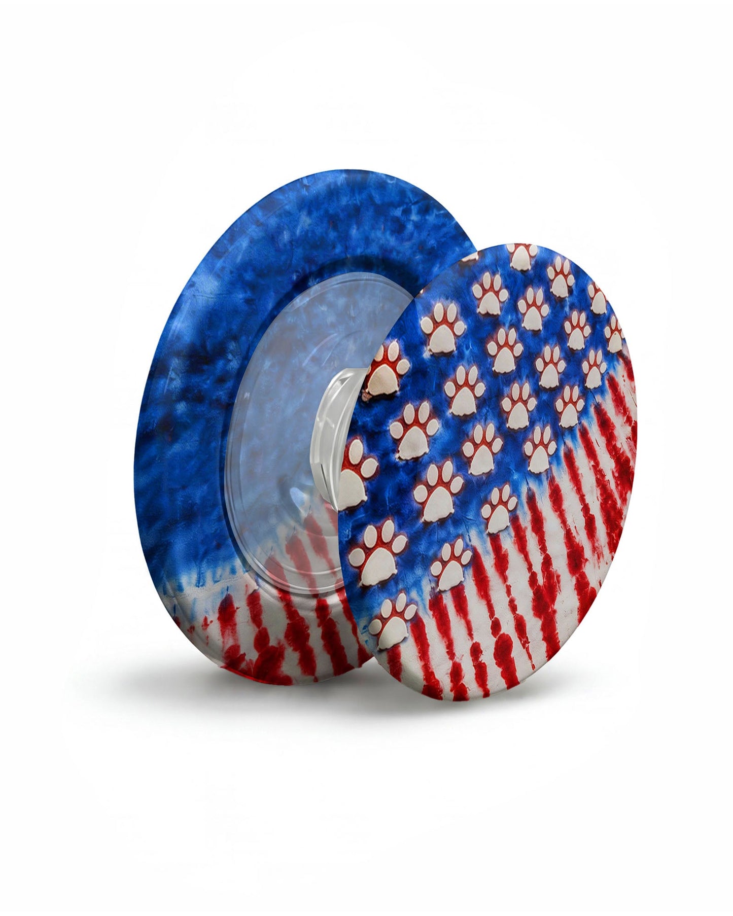 PAW PRINT RED WHITE & BLUE PHONE GRIP - TLHG1704262