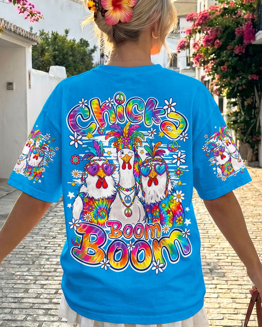 CHICKA BOOM BOOM HIPPIE CHICKEN ALL OVER PRINT - TY1306261