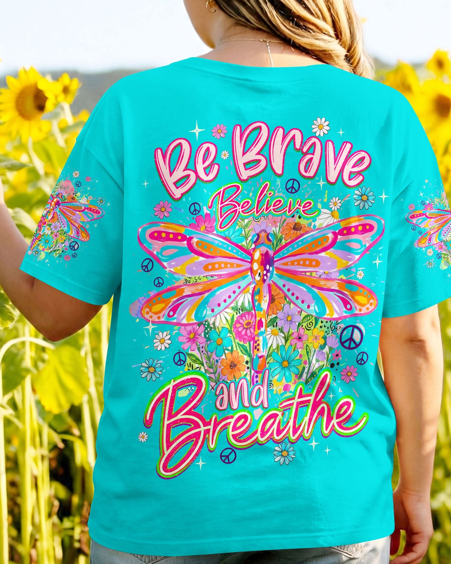 BE BRAVE BELIEVE AND BREATHE DRAGONFLY ALL OVER PRINT - TYQY0406262
