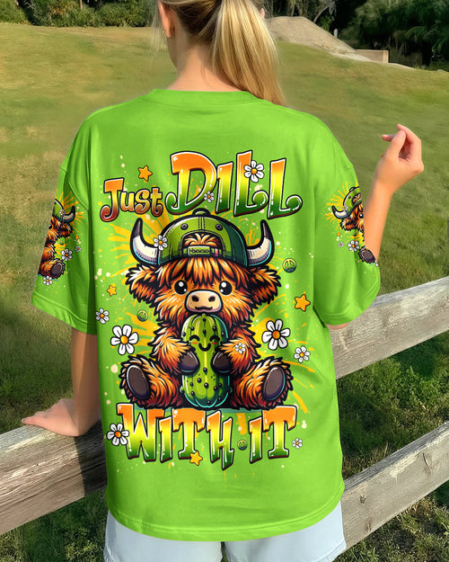 JUST DILL WITH IT COW ALL OVER PRINT - TLHG1106261