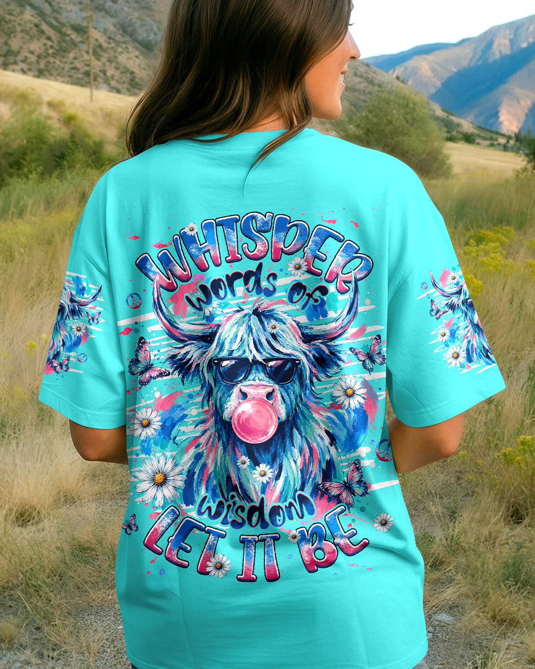 WHISPER WORDS OF WISDOM LET IT BE COW ALL OVER PRINT  - TLHG1006263