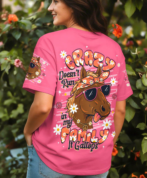 CRAZY DOESN'T RUN HORSE ALL OVER PRINT  - TLHG1506262