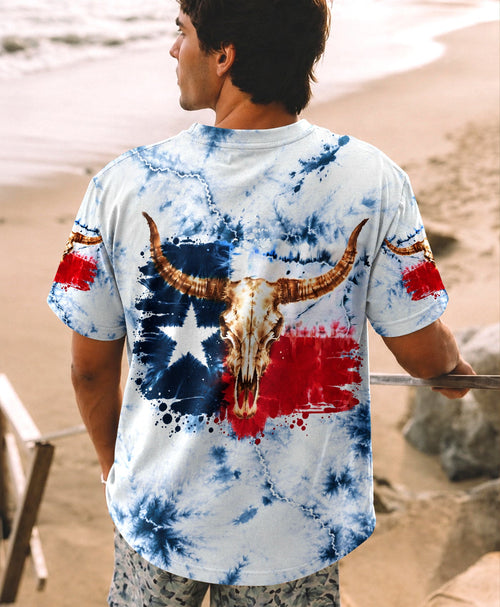 LONGHORN SKULL TEXAS ALL OVER PRINT   - TLHG2606262