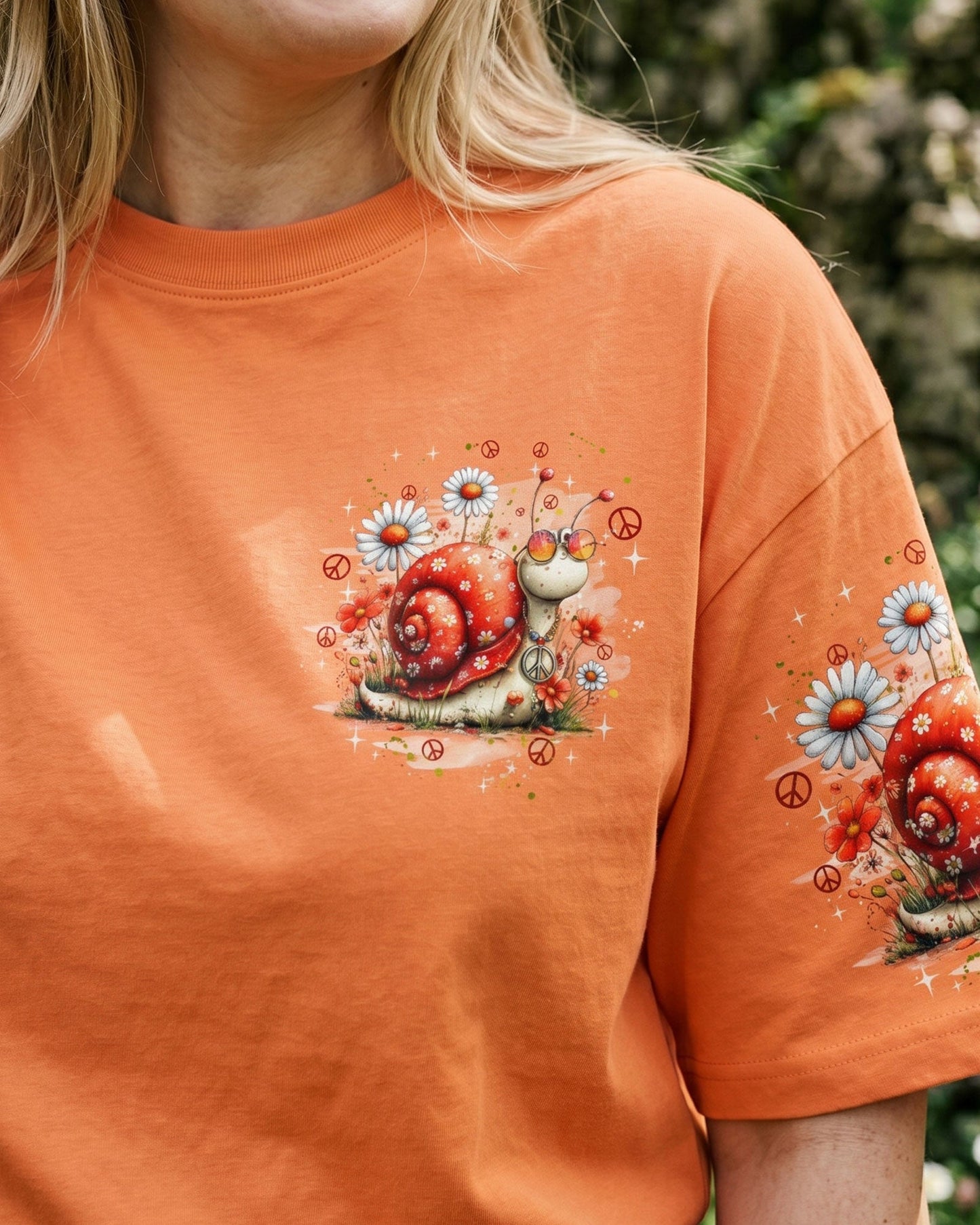 IT'S OKAY TO TAKE IT SLOW SNAIL ALL OVER PRINT - TYQY2506261