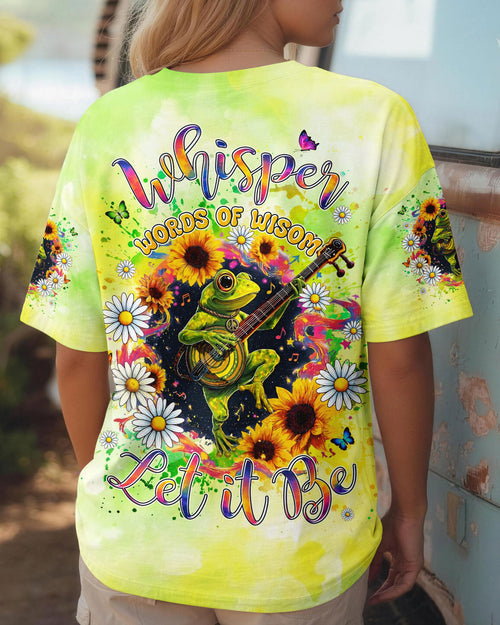 WHISPER WORDS OF WISDOM LET IT BE FROG ALL OVER PRINT - TYLN2606262