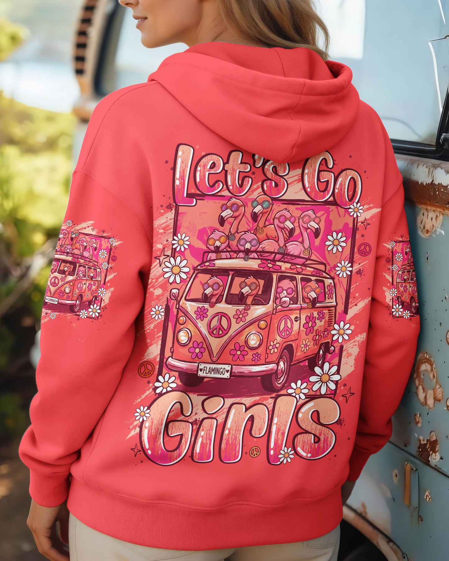 LET'S GO GIRLS FLAMINGO ALL OVER PRINT - TYLN0707263