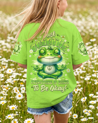 JUST BREATHE FROG KIDS ALL OVER PRINT - TYQY0506262