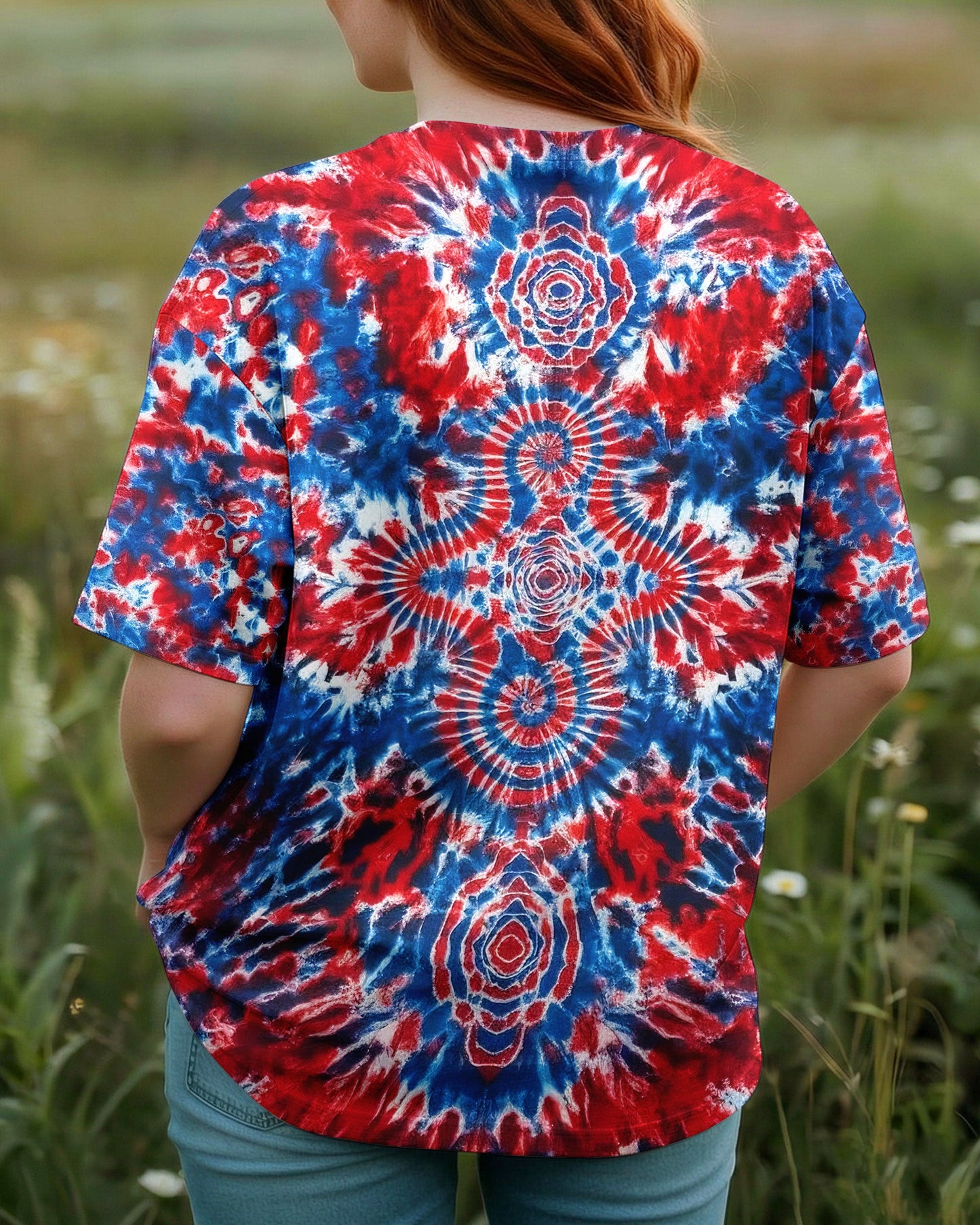 RED WHITE AND BLUE MUSHROOM ALL OVER PRINT - TYLN0104262